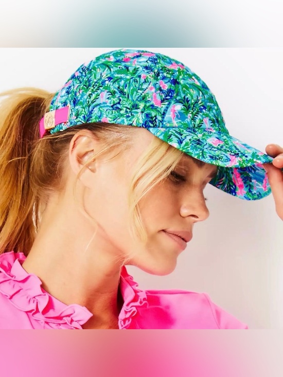 Lilly Pulitzer Accessories - NWT Lilly Pulitzer Run Around Hat "Blue Horizon Par Fection"